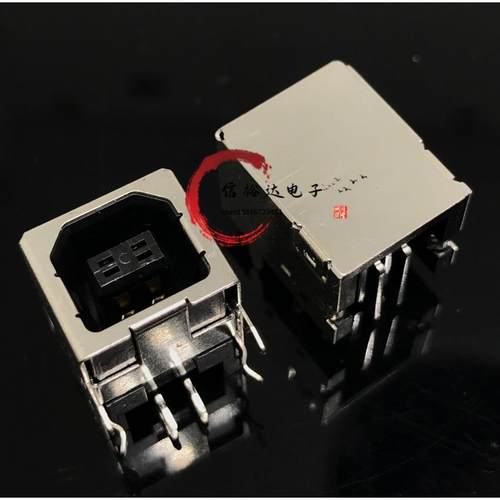 JST进口 打印机端口USB2.0-B母座Type-B型UBB-4R-D14T-4D(LF)(SN)