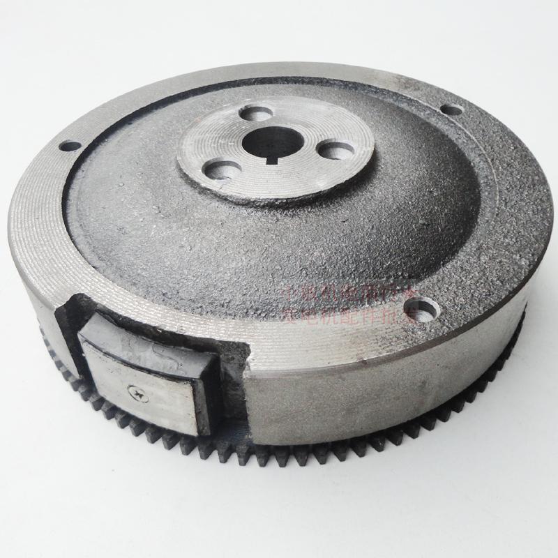 汽油发电机配件188F 190 192F电动飞轮 GX390 5-8KW 电启动磁飞轮