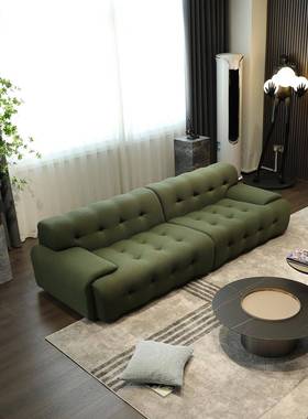 空写意罗奇BLOG63003GER堡沙发小杨哥同款轻奢复古风绿色布间艺沙