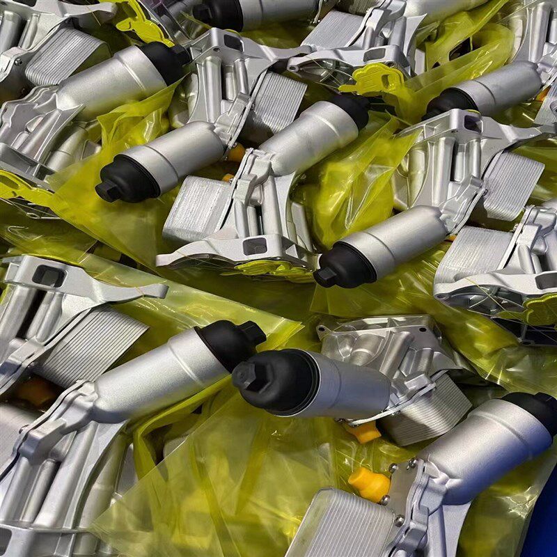 适用于宝马B48机油格底座铝合金 3系5系机油散热器 机滤机滤铝座