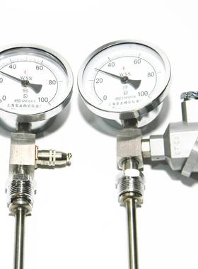 WSSP411远传双金属温度计带pt100输出4-20就地显示温度表WTYY1021