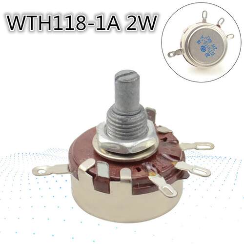 WTH118-1A 2W 单圈碳膜电位器 1k 2K2 4K7 10K 470K 220K 330K 1M
