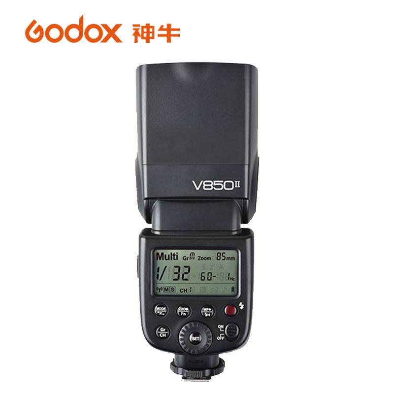 神牛V850II闪光灯高速同步单反相机热靴锂电机顶外拍灯摄影补光灯
