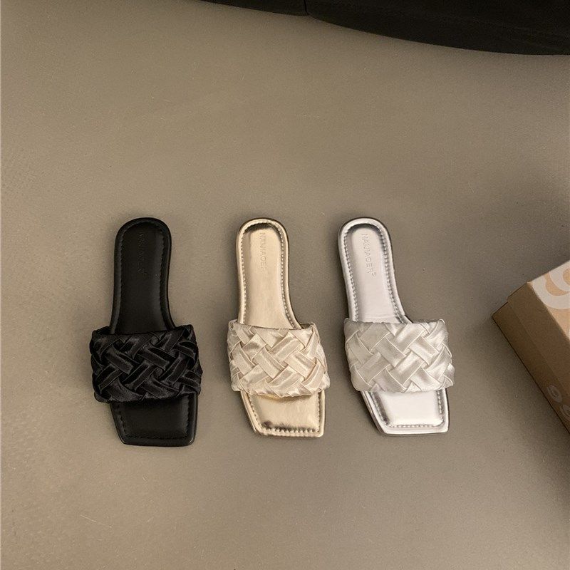 速发海底银色拖鞋夏外穿平边凉滩沙拖凉鞋新款软底鞋一字拖,女鞋,一字拖,淘宝优惠券,粉丝福利购,淘宝优惠卷