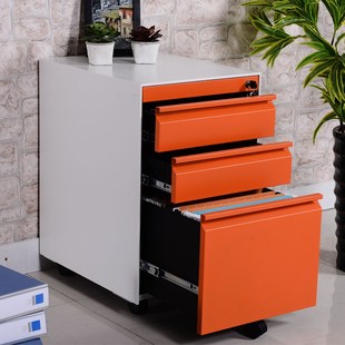 速发多色办公柜矮柜文件柜钢制活动柜档案抽屉室票据柜子小柜子