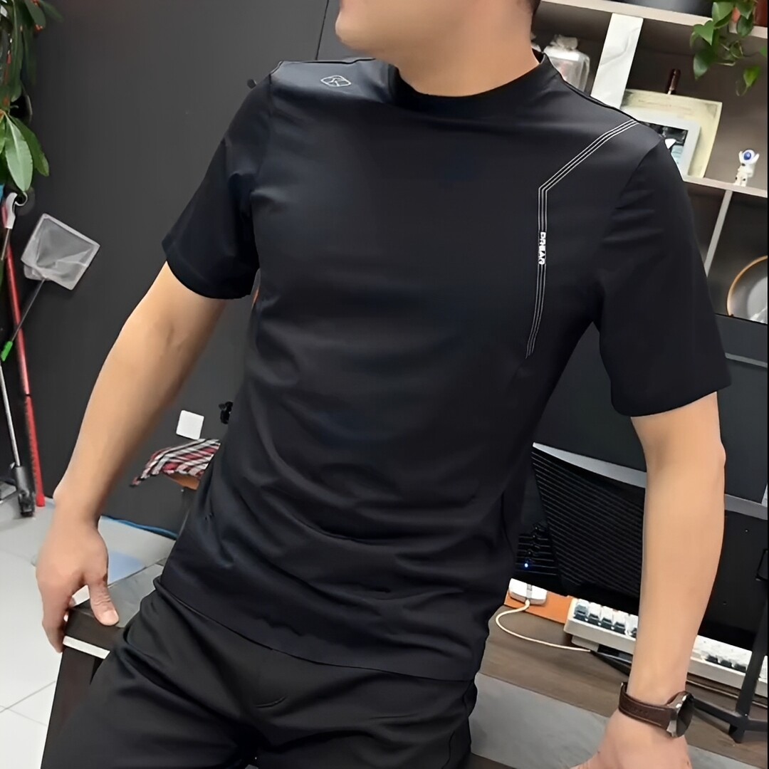 2026年春秋季新款男士圆领短袖T