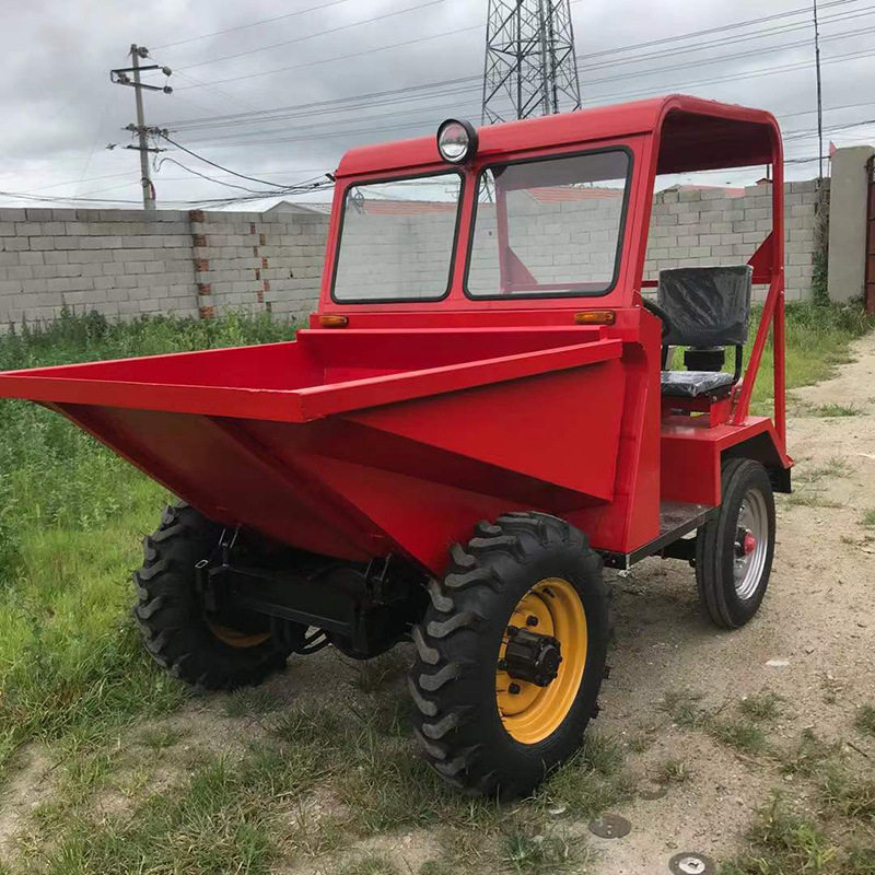 四轮翻斗车 柴油前卸式液压翻斗车 建筑工地混凝土搬运翻斗车