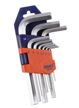 埃米顿9P件CS9公制标准平套74643头内六角扳11312手012