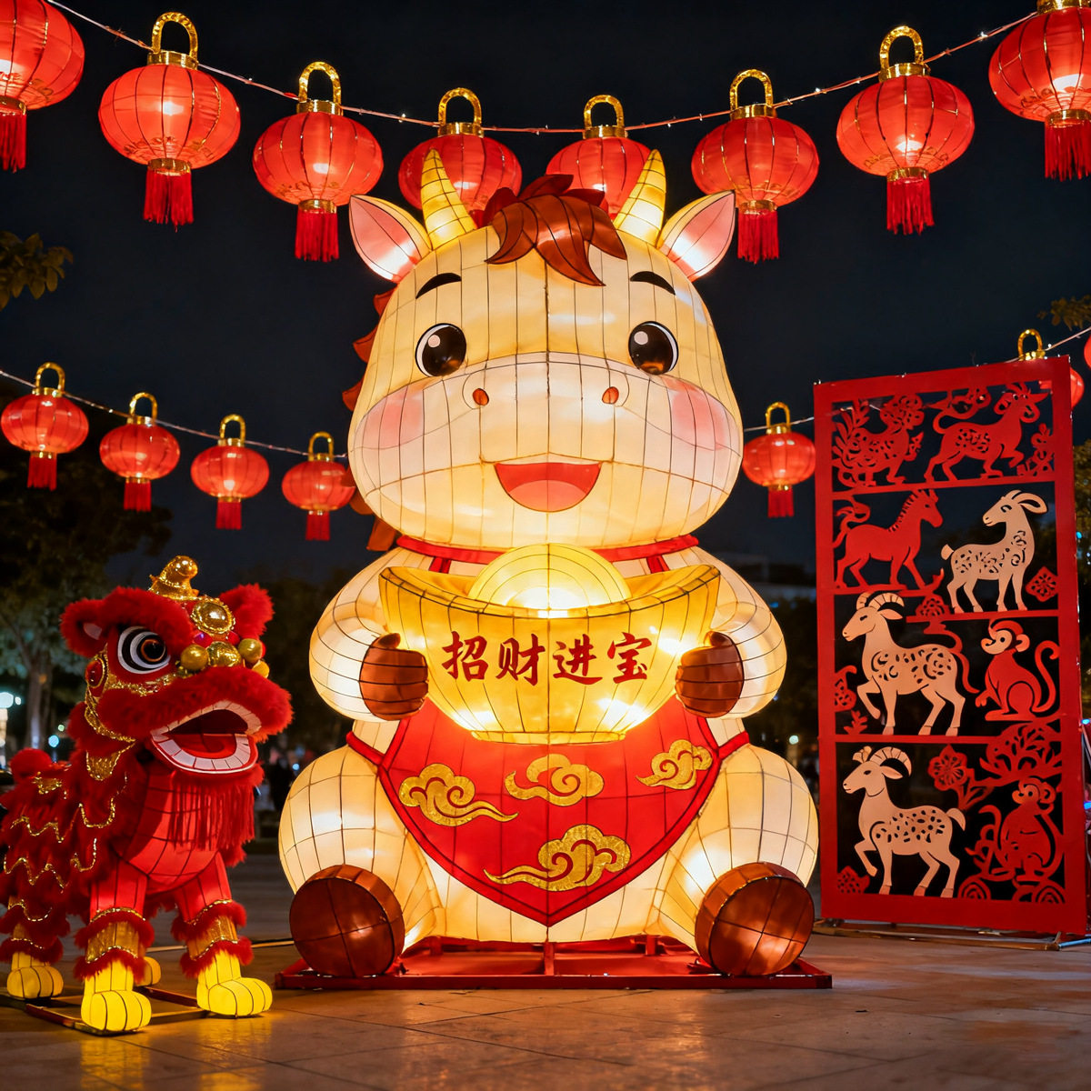 2026马年大型新年春节元宵花灯