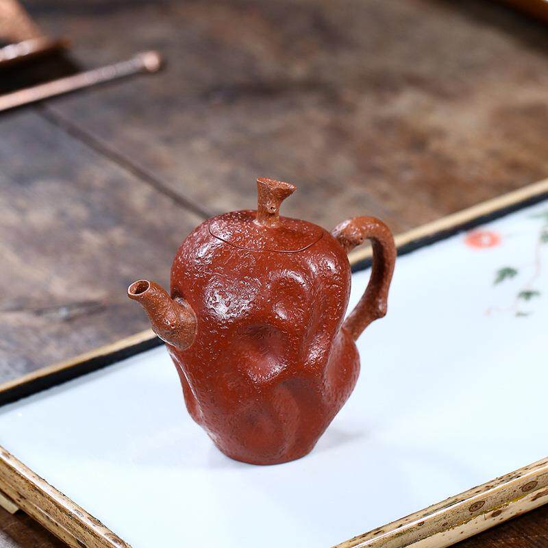 迷你紫小茶壶宜兴原矿清水泥紫ZD-H1138纯砂手工家红枣瓜果100毫