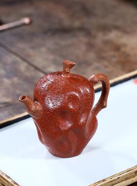 迷你紫小茶壶宜兴原矿清水泥紫ZD-H1138纯砂手工家红枣瓜果100毫