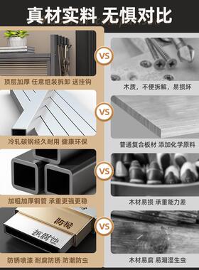 书架防尘家地20826钢制铁艺落置物架展示柜储子带门儿童书柜用客