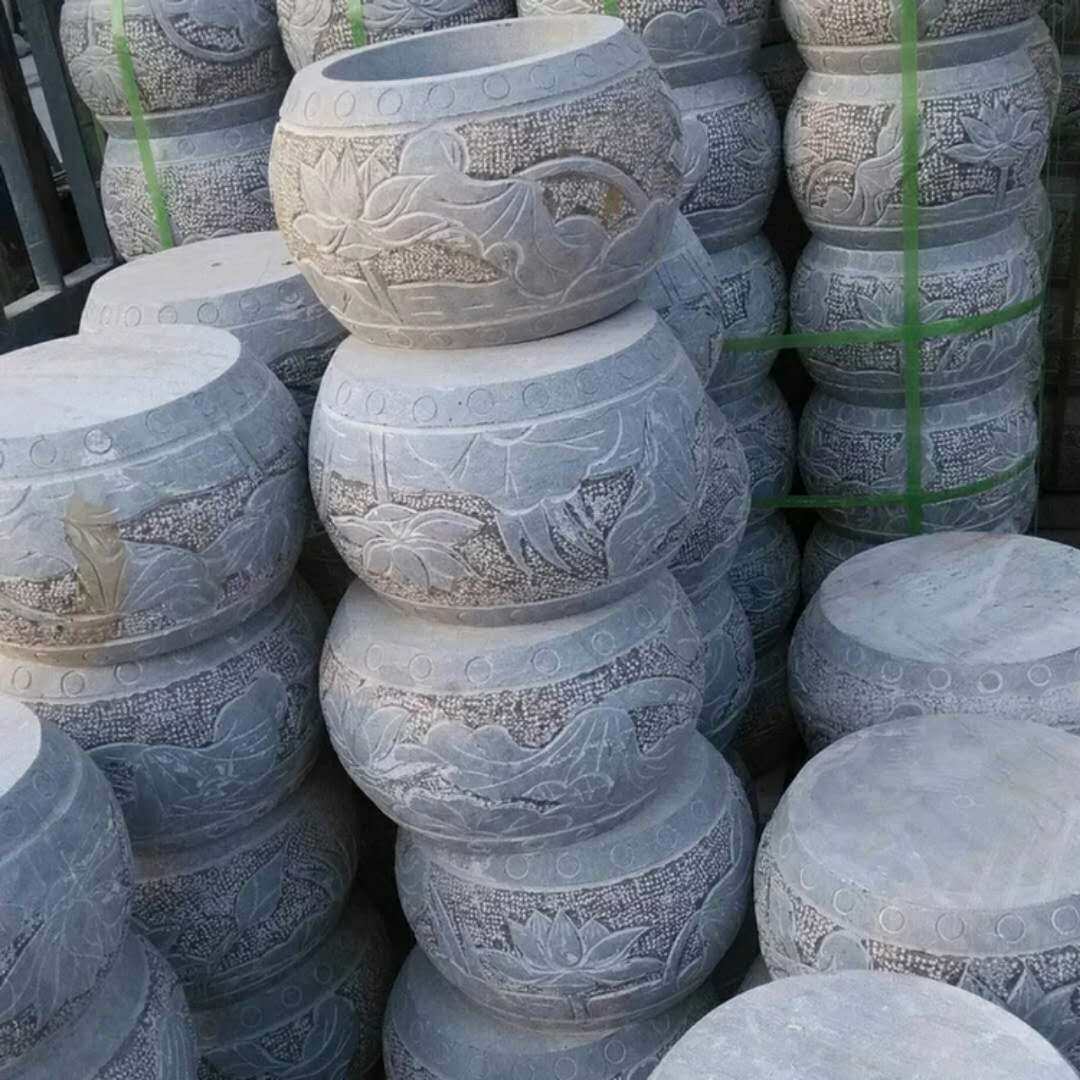 石雕柱顶石大全 规格青石仿古石墩子混批销售
