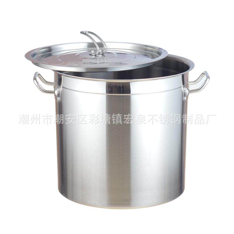 不锈钢商用电磁炉汤单桶21材质25m-8c0cm69691斜桶底米水桶复0底