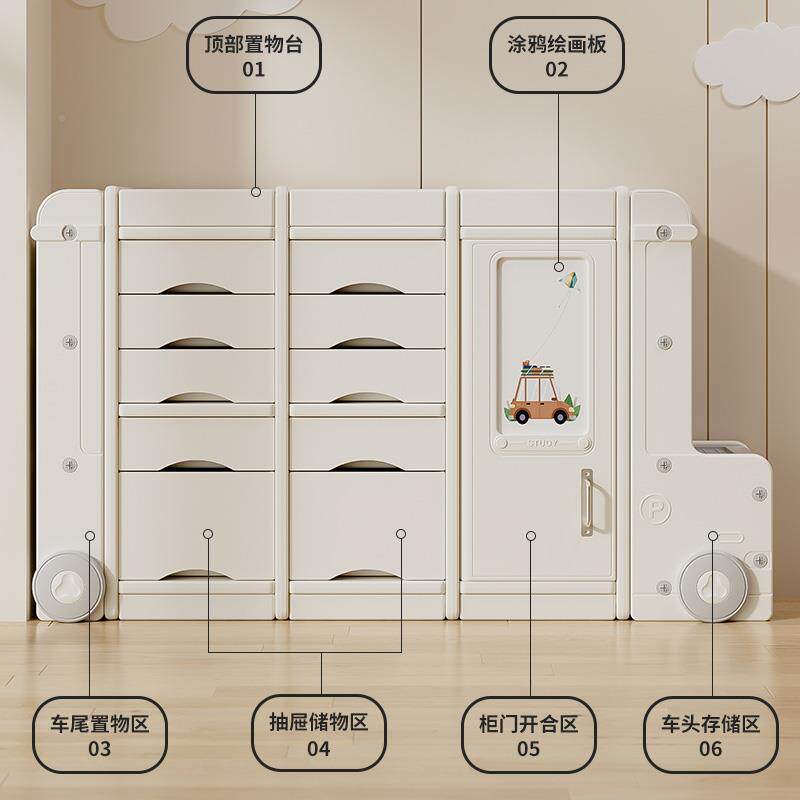 儿童玩用具收纳落YBB架地家用婴儿品喂养台置收纳柜宝宝物整理箱