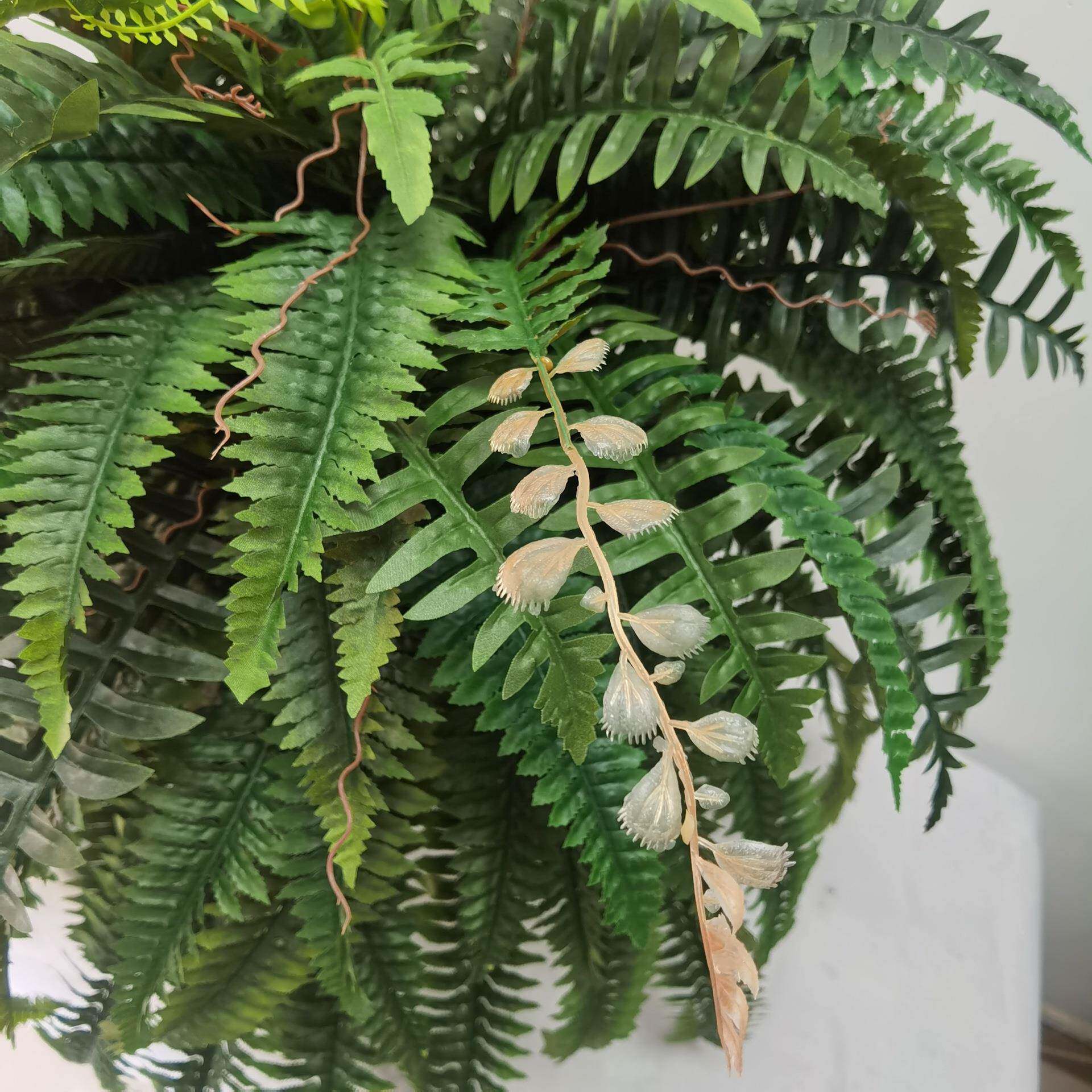 大型仿真蕨类植物盆栽波斯草装006CV210客厅室内绿草植人造尖尾波