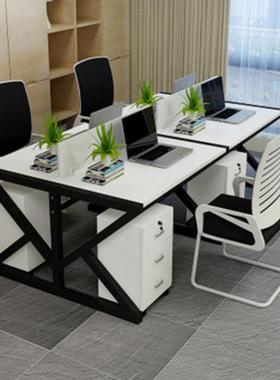 办员公桌椅组合工位六35122人位卡位双人四人人职员桌办公室电脑