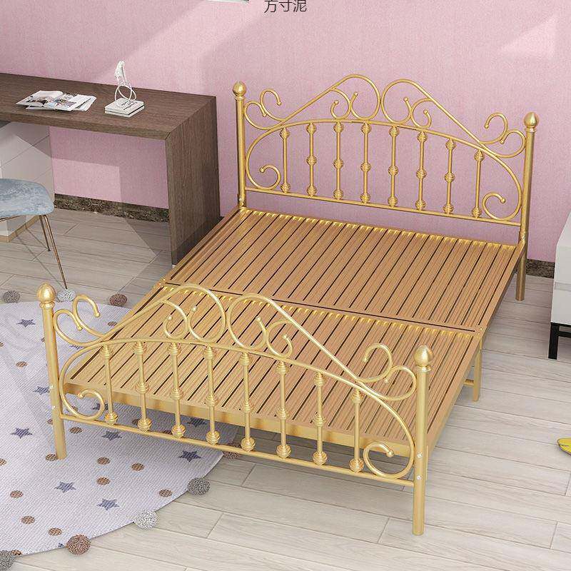 欧式9213铁床双人床1.8米床单艺人1.5米代简约铁现架床铁网红公主