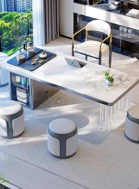 202新套款高5一端小型ISS家用阳台茶桌烧水壶一体嵌入式茶具整泡