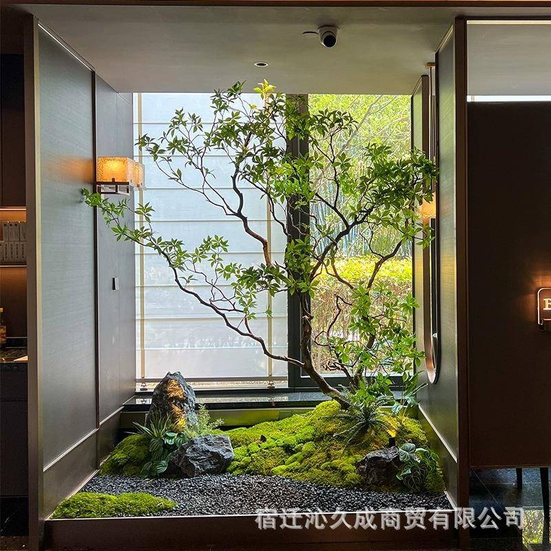 造仿马醉木绿植景橱窗YSB植物真室内外榕树景树观装饰树大型假仿