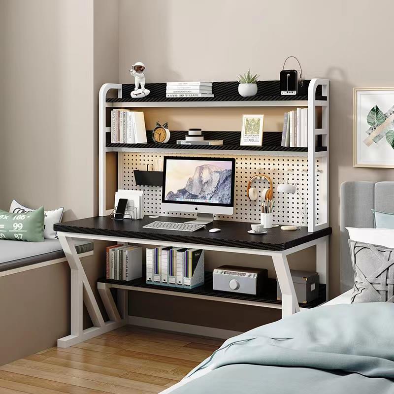 0J电脑桌台式写家书桌书子架一体组合小户型学生学用习桌洞HIS洞