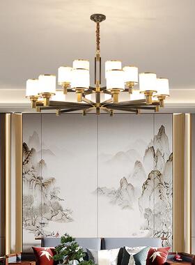 新中式灯客厅23356灯约全铜灯具中国风现代简餐厅卧室大吊气轻奢