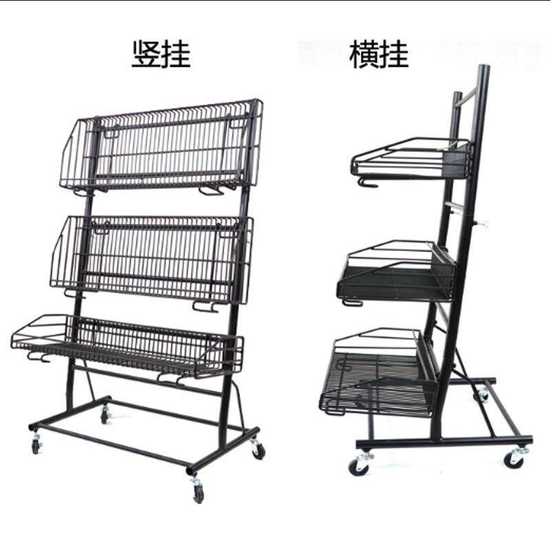 超市促销车关联甩WQL多货车料陈列果蔬架可展移动饮示层网架铁艺