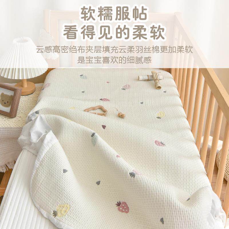 生儿纯棉a类床笠宝宝拼接垫ZIX专用婴床套幼儿园儿新童床罩床单