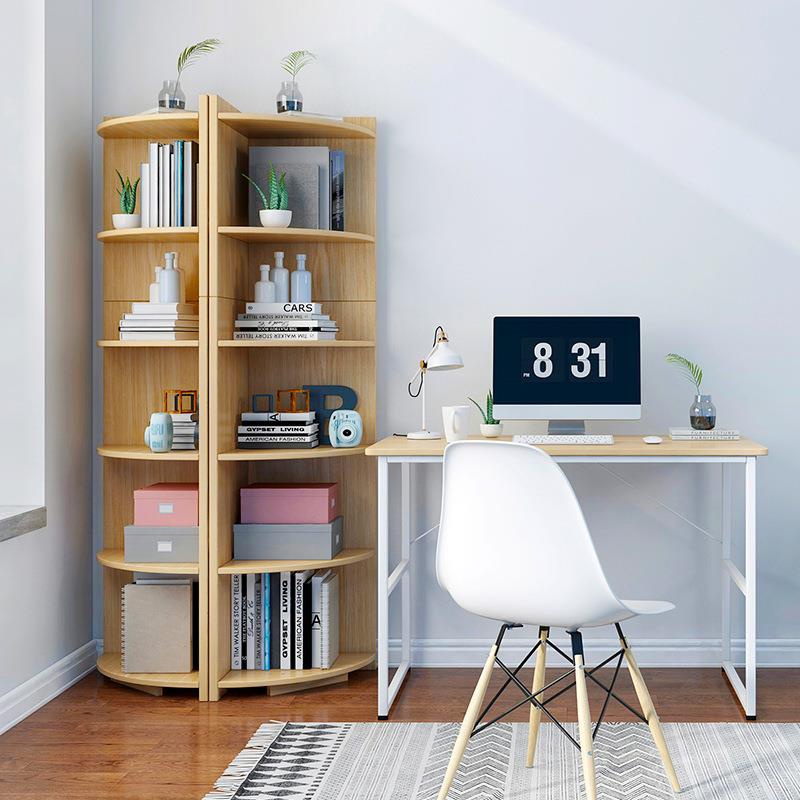 转角书架多层简约书收纳卧置JK623519物架客厅家用桌室省空间落书