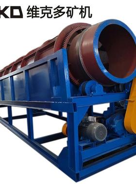 大型无轴滚筒砂机矿山08016滚筒筒筛石机砂石分级机GT15筛30双层