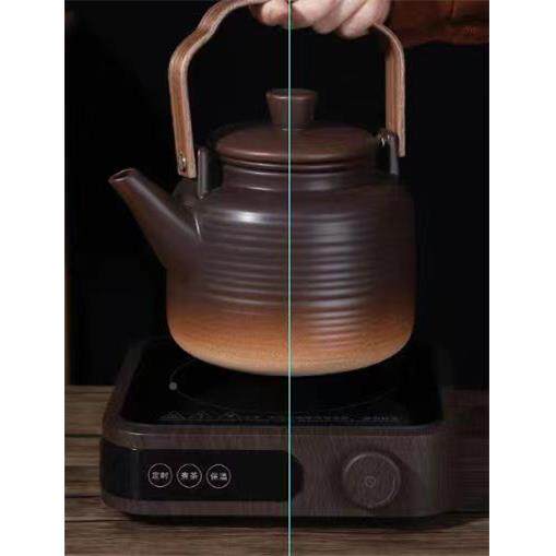家户022外旅行茶具舍办公陶瓷酒精炉碳炉用茶器烧水壶茶煮壶茶套