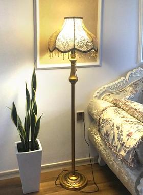 欧式客地灯立轻奢复古沙发落旁边美式法式式氛围灯卧室al-52511床