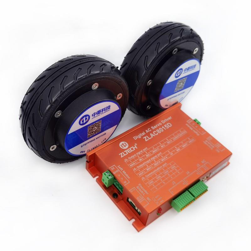 技中菱科5寸ZLLG50AS轮毂电机单制双轴伺服驱动总一拖二控CAN线送