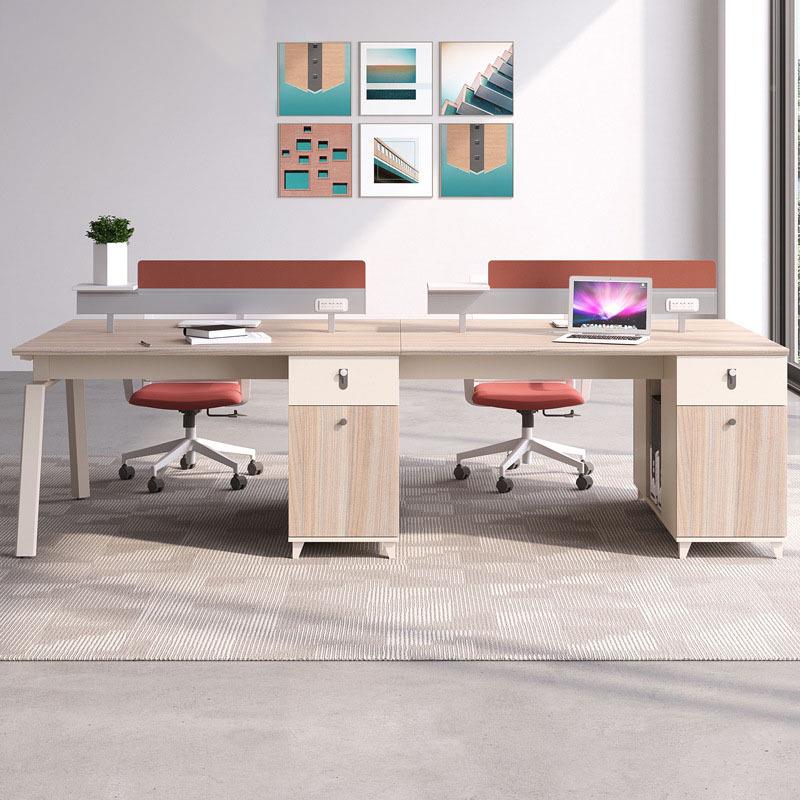 办公室椅简约位现代桌2人4人6人办公员WMS工电脑桌屏风工位家具商