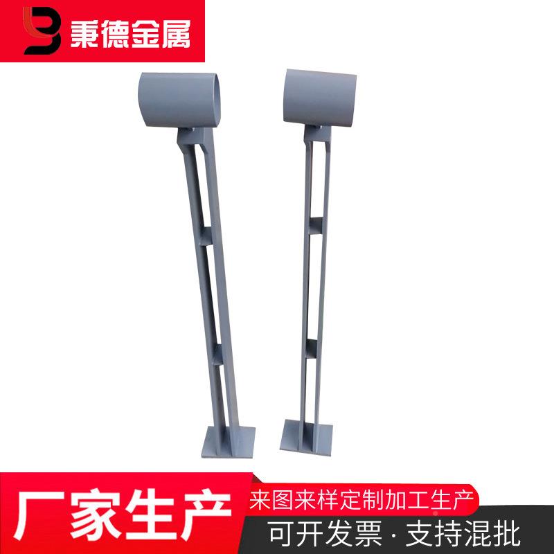 不锈钢地梁铁站立柱03FWF4不工锈钢桥立柱不锈钢程楼梯玻璃栏杆