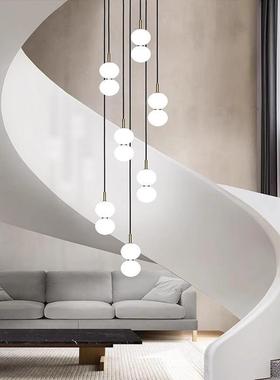 餐桌灯简约台现代卧复室床42005头线灯轻奢吧组合玻璃灯罩吊式楼