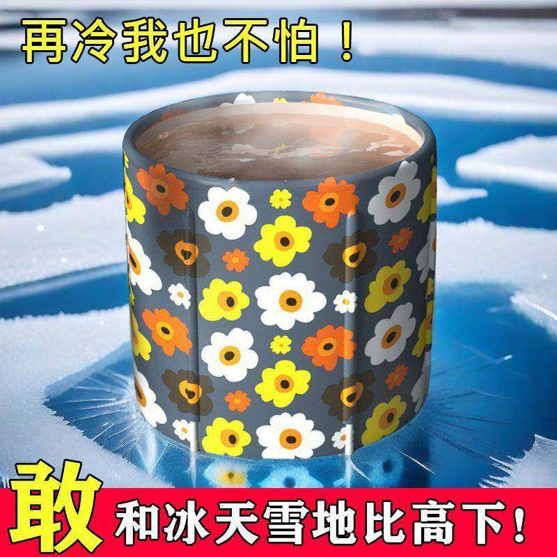 加厚家用洗澡桶大人人盆浴DD102203盆折叠沐浴巨厚塑料泡澡桶桶成