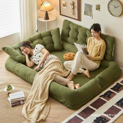 人类狗窝可懒人小沙发躺睡客厅可单双人沙发床折叠背靠椅子榻CTH