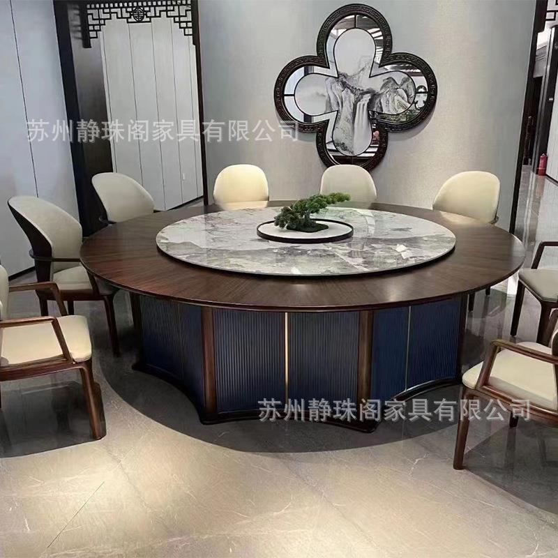 酒店电动桌YWI3米大圆桌大子18饭餐店宴会餐厅桌宴人会桌商用餐桌