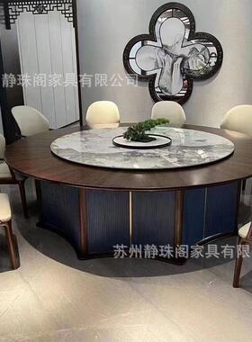 酒店电动桌YWI3米大圆桌大子18饭餐店宴会餐厅桌宴人会桌商用餐桌