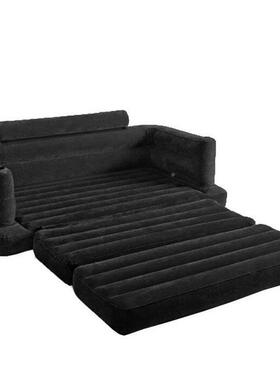 INTEX66椅5沙52新款黑色68566双人气发床懒MOI人折叠充沙发家用沙