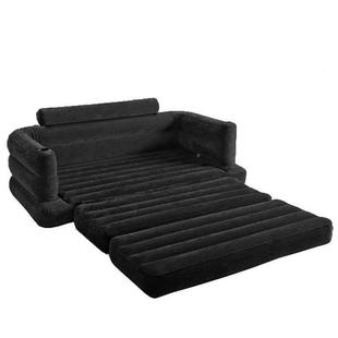 INTEX66椅5沙52新款 黑色68566双人气发床懒MOI人折叠充沙发家用沙