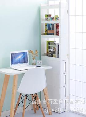 7c夹缝抽屉式收纳柜厨房生WES卫间窄柜1子缝隙柜多层塑m料浴室置