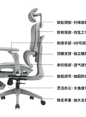 人体工学椅电竞椅电椅家用办公椅子舒适62584久坐不椅累子脑板椅