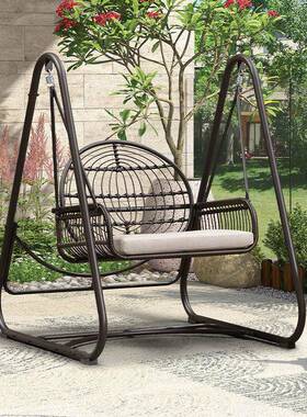 阳台秋椅家吊室内单人吊椅秋千吊篮双用人吊床网红秋千千HOQ吊篮