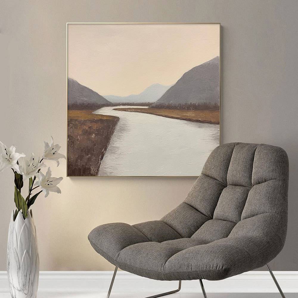 跨境纯手绘大幅抽象油画 沙发背景客厅卧室画玄关餐厅肌理装饰画图片
