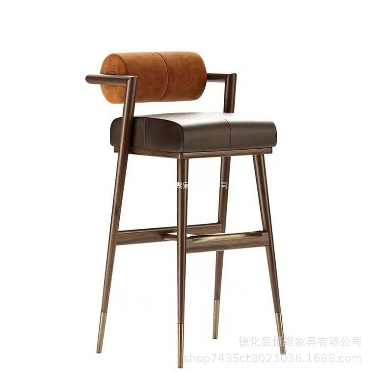 美式工业风酒吧椅铁艺吧凳酒馆岛台椅高脚椅商用清吧音乐餐吧桌椅