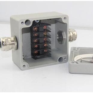 斯威尔灌胶防水铸铝M盒80*7普6*57M线一进一出CGG端子接盒