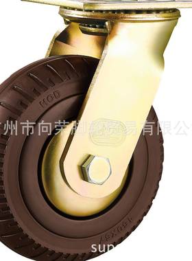 HODS厚德脚轮6810寸重型万向活动静耐音橡胶磨用减震向ZWX荣款PUO