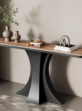 新款轻岩板关桌酒店别墅案客厅入户靠墙ZG-80946端景台奢艺玄术创